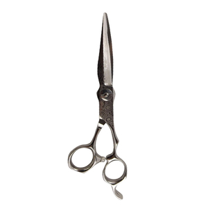 Ciseaux professionnels Damas de qualité supérieure pour barbier, lame affûtée, manche long, pour la coupe de cheveux, en acier inoxydable, pour effiler - Product Image 2