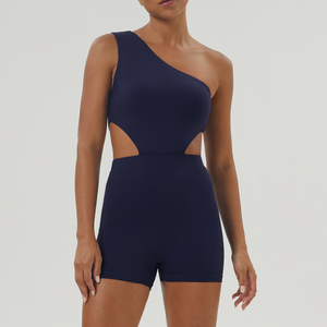 Mono elástico acanalado de manga larga para mujer, de una pieza, con cintura ajustada, largo hasta el tobillo, estilo casual y de moda, venta al por mayor - Product Image 4