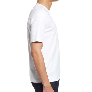เสื้อยืดผู้ชายทรงหลวม ผ้าฝ้าย โลโก้ด้านหน้า ผ้าถัก สวมใส่สบาย สไตล์ลำลอง สตรีทแฟชั่น ระบายอากาศได้ดี เหมาะสำหรับใส่ทุกวันในช่วงฤดูร้อน - Product Image 3