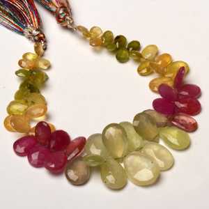 Cuentas de Jaspe Verde Azulado Natural, Corte Brillante, Piedras Preciosas Sueltas con Efecto de Cambio de Color, 100 Gramos para Fabricación de Joyería, Venta al Por Mayor - Product Image 4