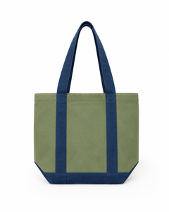 Orange Canvas Insulated Tote <b>Bag</b> with Black Handles and Base for Cool Storage - Product Image 3