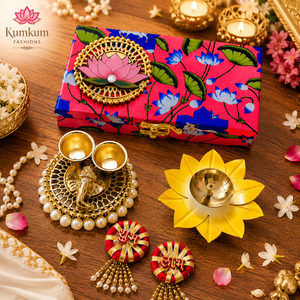 New Arrival Trending Indian Wedding Return Gift <b>Box</b> ,Brass Diya ,Roli Chawal Platter, Shubh Labh Hanging Festive <b>Hamper</b> GiftSet - Product Image 3