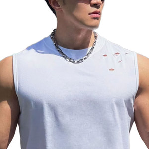 เสื้อกล้ามผู้ชายแฟชั่นทันสมัย ผลิตจากผ้าฝ้ายน้ำหนักเบา ราคาถูกที่สุด - Product Image 4