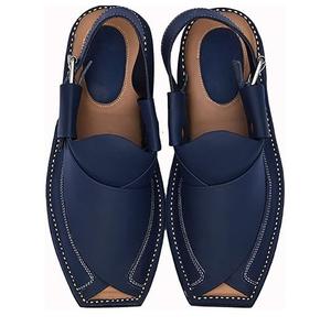 Sandales plates Kheri Peshawari en cuir respirantes, style Kaptaan Afghani, pour mariage en extérieur – Nouveauté très prisée - Product Image 1