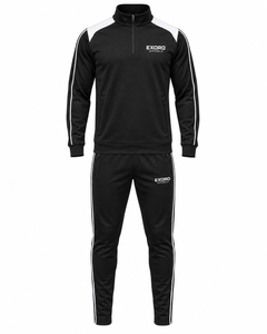Ensemble de survêtement sportif en molleton noir pour homme Exoro, personnalisable, respirant, tenue de jogging, vêtements d'hiver - Product Image 3