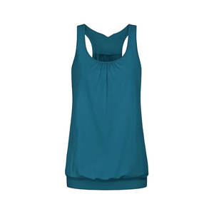 Camiseta sin Mangas de Verano para Mujer, 100% de Alta Calidad, Venta Caliente, Logotipo Personalizado, Color Sólido, Corte Ajustado - Product Image 6