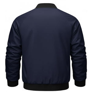Blouson Bomber Premium Homme Bleu Marine avec Doublure Matelassée, Fermeture Éclair, Col, Poignets et Ourlet Côtelés, et Poches – Idéal pour le Streetwear - Product Image 2