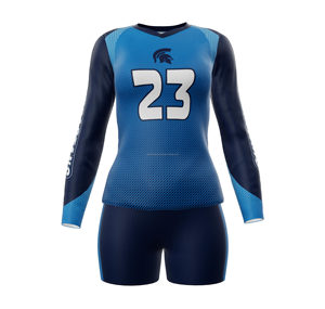 Ensemble d'uniformes de volley-ball personnalisés pour hommes et femmes maillot d'équipe et short respirant tissu à séchage rapide vêtements de sport OEM ODM - Product Image 5