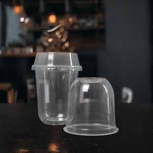 Meilleur prix de gros, gobelets à café jetables transparents en PP écologiques de 16, 20 et 24 oz, à paroi simple, pour boissons froides - Product Image 2