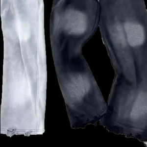 Pantalones Casuales para Hombre, Corte Acampanado, Ligeros, Lavado Ácido, 100% Algodón Terry, Borde sin Rematar, Efecto Desgastado por el Sol, Alta Calidad - Product Image 5