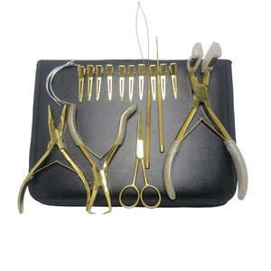 Kit de herramientas para extensiones de cabello, herramientas para microperlas, gancho y lazo para extensión de cabello, juego de extensiones de cabello de acero inoxidable, ¡muy vendido! - Product Image 1