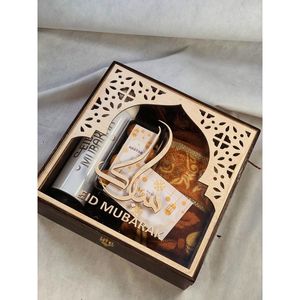 Boîte de rangement pour fruits secs en bois et acrylique artisanale pour les mariages, rangement décoratif - Product Image 1