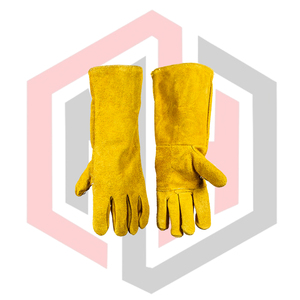 Quality Leather Welding Gloves Flexible Breathable Tear-Resistant Heat-Insulating Safety Gloves for Welders Customized Color - Product Image 5