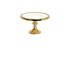 Soporte para pasteles de mármol blanco con mango de latón de alta calidad, muy solicitado, personalizado para mesa, con bolsa OPP. - Product Image 4