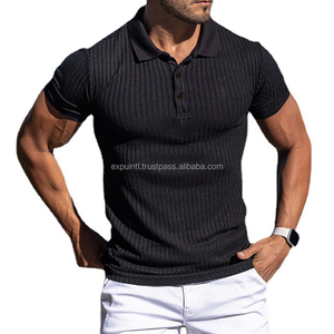 เสื้อกีฬาแขนสั้นผู้ชายฤดูร้อนระบายอากาศได้ดีเป็นมิตรกับสิ่งแวดล้อมเสื้อยืดโลโก้ออกแบบได้ตามต้องการ - Product Image 3