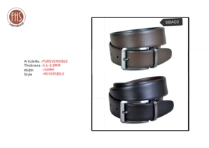 Cinturón de Cuero Reversible 2 en 1 de Alta Calidad para Hombre, 34 mm de Ancho, Cinturón Formal con Hebilla Giratoria Profesional - Product Image 5