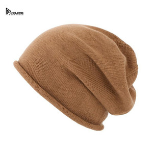 Plain Knit Beanie <b>Hat</b> <b>Winter</b> Warm Acrylic Cap Unisex Soft Stretch Skull Cap Custom Logo OEM Bulk Wholesale Supply - Product Image 6