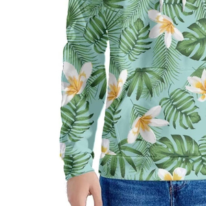 เสื้อฮู้ดดี้ลายดอกไม้เขตร้อนสำหรับผู้ชาย ทรงปกติ น้ำหนักเบา เหมาะสำหรับฤดูร้อน สวมใส่สบาย ระบายอากาศได้ดี ผลิตจากผ้าโพลีเอสเตอร์ถัก - Product Image 6