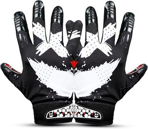 Wholesale Custom American Football Gloves Supplier Women Leather Mini Skirt Style <b>Sticky</b> Grip Football Gloves for Athletes - Product Image 1