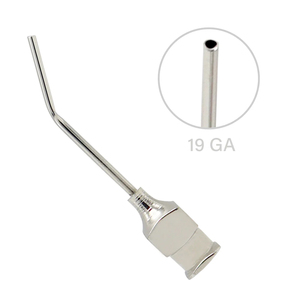 Cánula de Irrigación Modelo Bonn con Punta Redonda 19G, Cánula de Irrigación Oftálmica de Acero Inoxidable, Instrumento para Cirugía Ocular, Fabricación OEM - Product Image 1