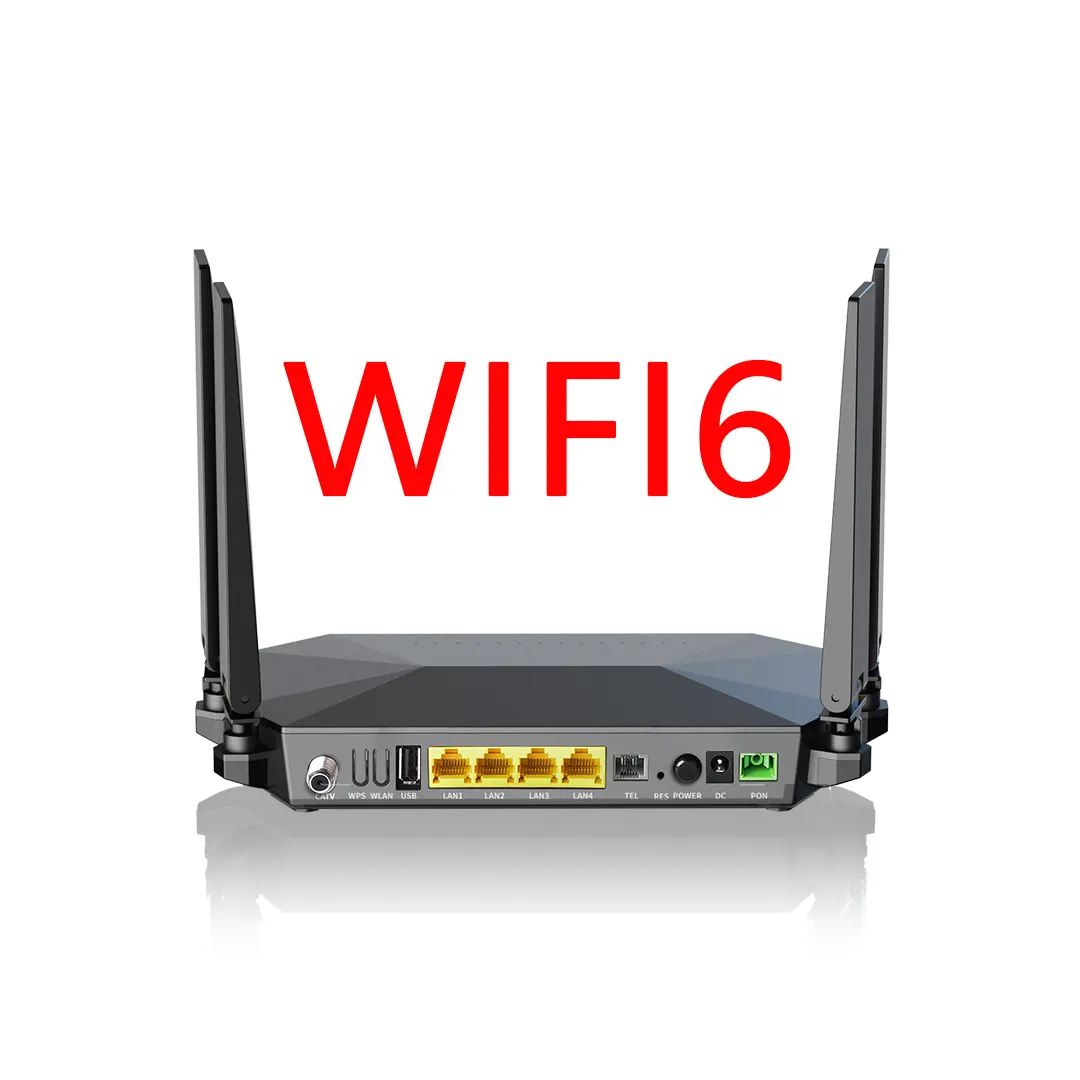 高速Ax1800M4Ge1ポットUsb3.0Voip Catv RfOntルーターXponGpon Onu Wifi 6