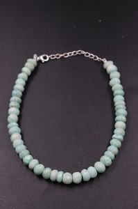 Amazonite Faceted Rondelle <b>Bracelet</b> 6.5mm Amazonite <b>Bracelet</b> <b>Bracelet</b> for Women Gift for Her Natural Amazonite <b>Beads</b> Minimalist - Product Image 2