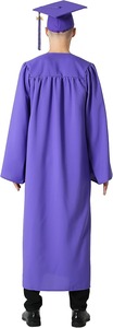 Ensemble Robe de Cérémonie Mate, Toque et Pompon 2026 pour Lycée et Diplôme Universitaire – Instructions d'Entretien : Lavage en Machine, Nettoyage à Sec Uniquement - Product Image 4