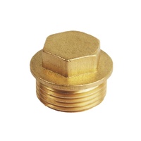 Raccord de tuyauterie fileté en laiton C-Way, bouchon hexagonal 1/2" 3/4" 1" BSP NPT pour applications eau, gaz, huile