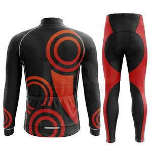 Ensemble de cyclisme personnalisé avec logo, coupe-vent, respirant, tissu à séchage rapide, pour la course en équipe, la pratique quotidienne et les sports de compétition - Product Image 2