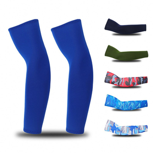 Manchons de compression sportifs rafraîchissants anti-UV respirants à séchage rapide en Spandex/Polyester pour le basketball, le football, la course à pied et le cyclisme - Product Image 1