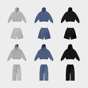 Sweatshirt Sweatpants and Hoodie <b>Set</b> Sweatsuit Men 500GSM Heavyweight 100% Cotton French Terry <b>Sweats</b> <b>Sets</b> Hoodie Jogger - Product Image 6