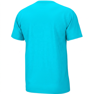 Camiseta Casual de Punto para Hombre, Cuello Redondo, Manga Corta, Color Sólido, Corte Regular - Product Image 4