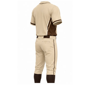 Uniforme de baseball personnalisé pour hommes, tissu respirant 100% polyester, ensemble de maillots d'équipe, impression par sublimation, antibactérien - Product Image 3