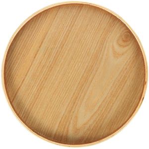 Assiette en bois naturel de qualité supérieure, faite à la main, pour servir les repas dans les hôtels, les cafés et les repas en famille - Product Image 4