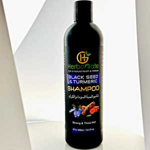 Natural <b>Black</b> Seed & Turmeric <b>Shampoo</b> Herbal Cleansing <b>Shampoo</b> Nourishing Formula Soft Hair Feel Daily Beauty Care OEM - Product Image 3