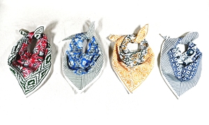 Bandana en coton imprimé à la main, doux et respirant, foulard artisanal indien - Product Image 3