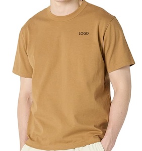 เสื้อยืดคอกลมผู้ชาย ผ้าฝ้าย 100% เนื้อผ้านุ่มพิเศษ ทรงแอธเลติก แขนสั้น สีพื้น เรียบง่าย สวมใส่สบาย - Product Image 4