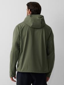 Chaqueta Softshell Personalizada para Hombre, con Capucha, Informal, para Exteriores, Resistente al Viento, con Cierre Frontal, Bolsillos Utilitarios, Ligera y Resistente a la Intemperie - Product Image 2