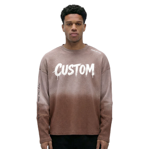 Custom <b>Long</b> Sleeve <b>T</b>-<b>shirt</b> Oversize Blank Cotton 300Gsm Tshirt <b>Long</b> Designer Streetwear Sleeve <b>T</b>-<b>shirt</b> - Product Image 1