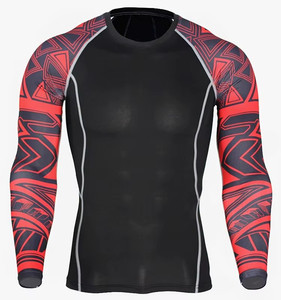 Rashguard pour homme de haute qualité, personnalisé, en spandex/polyester, respirant, séchage rapide, en gros, fabriqué au Pakistan - Product Image 1