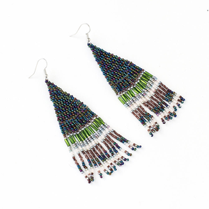 Pendientes de Diseño Bohemio Hechos a Mano con Cuentas y Borlas, Pendientes de Cuentas de Vidrio Miyuki para Mujer, Joyería de MD HANDICRAFTS - Product Image 4