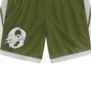 Pantalones Cortos de Lacrosse Sublimados Unisex en Verde Oliva y Blanco, Ligeros, de Poliéster Reversible, Uniforme Deportivo para Equipos, Ropa de Entrenamiento - Product Image 6