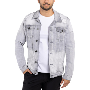 Lightweight High Quality Winter Mens <b>Denim</b> <b>Jacket</b> Cotton Blend Windproof OEM <b>Custom</b> Wholesale Outerwear Casual Fashion Use - Product Image 5