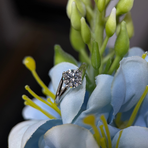 Bague solitaire en diamant rond cultivé en laboratoire, 2 carats, or 14 carats, certifiée IGI, bijoux de fiançailles et de mariage, vente en gros - Product Image 1