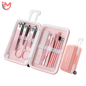 Professional Luxurious Stainless Steel Nail Care Kit | 7 1 Manicure <b>Pedicure</b> Set | PU Case/Gift Box Custom Logo | Grooming <b>Tools</b> - Product Image 1