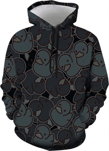 Sudadera con Capucha y Cremallera con Estampado de Corazones Amarillos para Hombre, Informal, de Punto, de Poliéster, Corte Regular, Primavera, Impermeable, con Bolsillos, Transpirable - Product Image 5