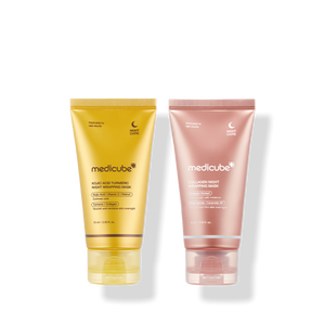 Masque Tonifiant Hydratant Medicube Water Glow Vita, Lot de 2 Pièces, Haute Qualité Fabriqué en Corée, Crème Visage Éclaircissante, Masque Herbal au Kojic - Product Image 1