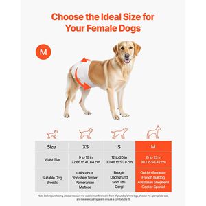 Pañales desechables superabsorbentes para perros, tamaño M, para mascotas, 96 unidades - Product Image 2