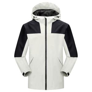 <b>Waterproof</b> Breathable Soft Shell <b>Jacket</b> Men Outdoor Hiking Mountain Windbreaker Custom Logo Wholesale Functional Outerwear - Product Image 1