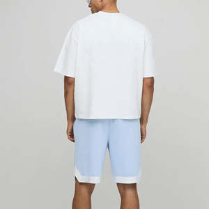 Ensemble jogging 2 pièces en jersey 100 % coton mi-lourd, coupe classique, couleur unie, respirant, imprimé, écologique - Product Image 2